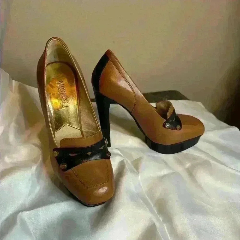 Michael Kors 2-tone platform heels